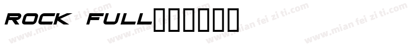 rock full字体转换